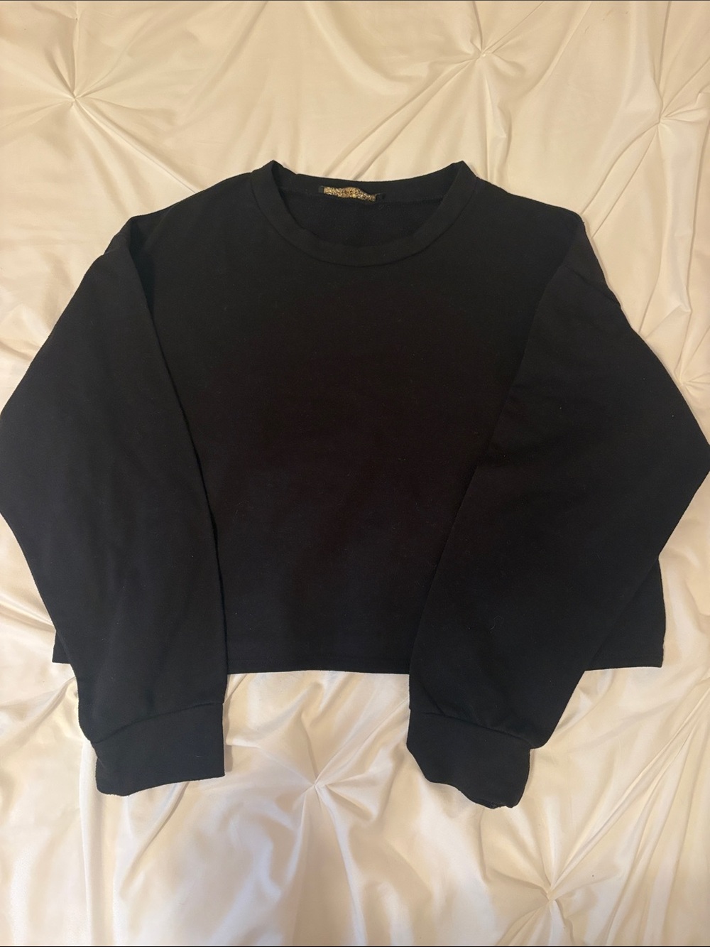 Black Crewneck Women's Sweater - Classic Pullover